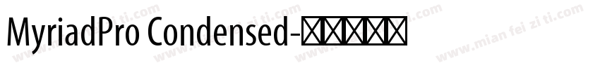 MyriadPro Condensed字体转换